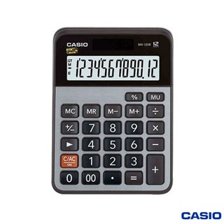 เครื่องคิดเลขตั้งโต๊ะ สีเงิน CASIO  รุ่นMX-120B Digit12หลัก