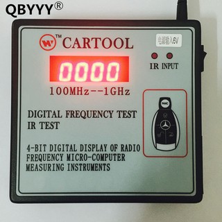 Qbyyy เครื่องทดสอบความถี่คีย์ดิจิตอล อินฟราเรด IR 100-1000MHZ สําหรับรถยนต์