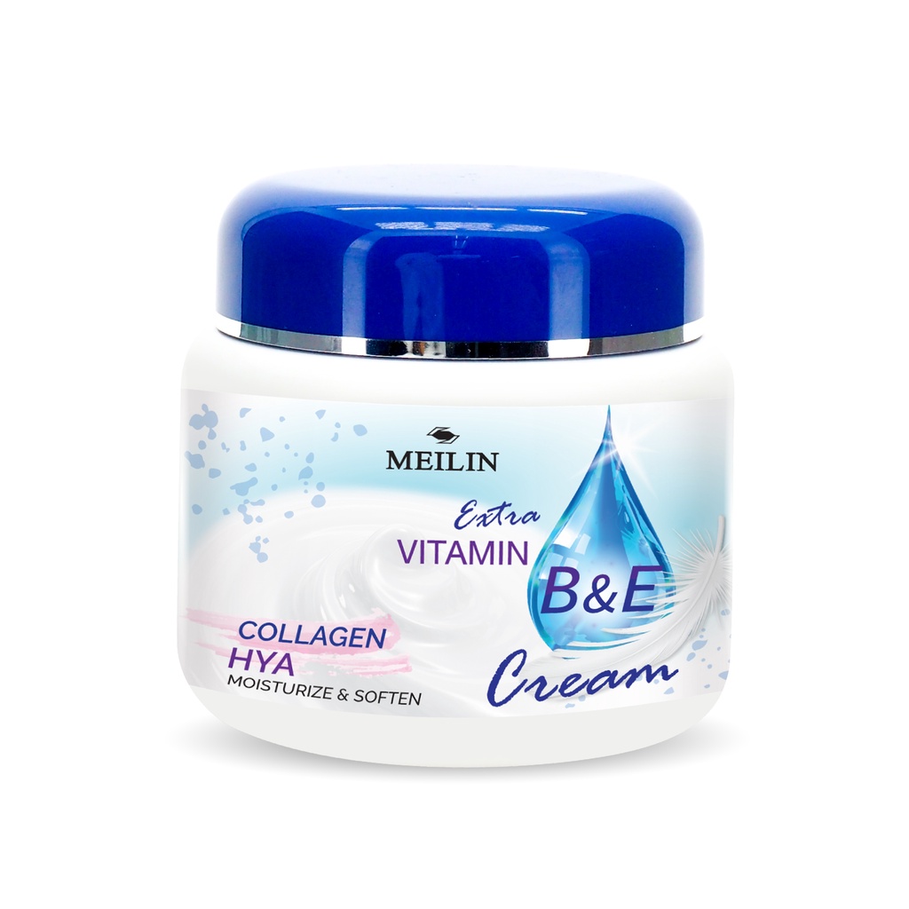 Meilin Extra Vitamin B&E Cream เมลิน วิตามินบีและอี ครีม ครีมบำรุงผิวนุ่ม ชุ่มชื่น 450 กรัม