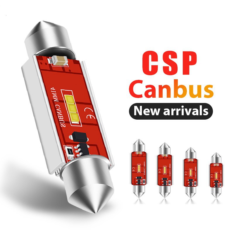 หลอดไฟ Led Canbus C5W C10W Bulbs 31 มม . 36 มม . 39 มม . 41 มม . 1860 Csp 1 Smd สําหรับติดภายในรถยนต์ 1 ชิ้น