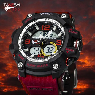 นาฬิกาข้อมือ ผู้ชาย เครื่องญี่ปุ่น แฟชั่น สปอร์ต เท่ TAKESHI TK06R SPORT CHRONOMETER WATCH นาฬิกา dot time