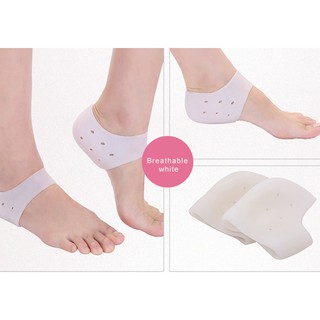 (1แถม1)ซิลิโคนสวมส้นเท้าเพื่อสุขภาพ แบบรูระบายอากาศ { พร้อมส่ง } ส่งฟรี