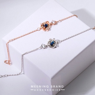 MeeningBrand ❥ สร้อยข้อมือเงิน SATURN BLUE BALL 2 สี [01-0070-0072]