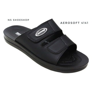 รองเท้า Aerosoft แอโรซอฟท์ รุ่น 4141 สีดำ