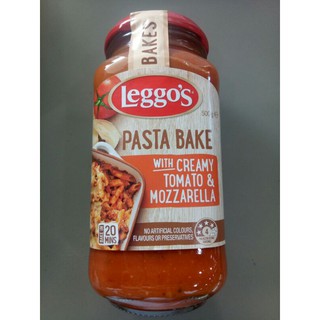 Leggos Pasta Bake With Creamy Tomato&amp;Mozzarella  ซอส พาสต้า มะเขือเทศ ผสม ครีมชีส 500  กรัม เลกโกส์