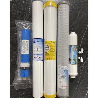 Set.3 ไส้กรองน้ำ RO 5 ขั้นตอน 20นิ้ว PP/Resin/CTO เมมเบรน 150 / Post carbon 10 นิ้วตู้กดน้ำหยอดเหรียญและเครื่องกรองน้ำ