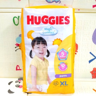 ผ้าอ้อมฮักกี้ส์​ Huggies Magic Comfort  ห่อสีเหลือง ไซส์ XL44 ชิ้นจำนวน 1ห่อ