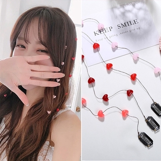 Jewtrendy - กิ๊บติดผมน่ารัก ลายหัวใจ ❤️🖤 10 สี (ราคาต่อชิ้น)