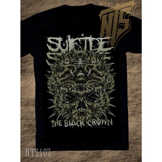 เสื้อยืดผ้าฝ้ายพรีเมี่ยม NTS 107 Suicide Silence ROCK เสื้อยืด เสื้อวง เสื้อดำ สกรีนลายอย่างดี ผ้าหนานุ่ม ไม่หดไม่ย้วย N