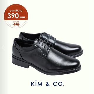 Kimandco รองเท้าผู้ชาย รองเท้าทางการ รุ่น K007 สีดำ