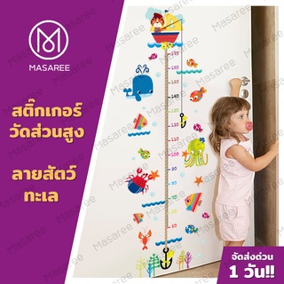 สติ๊กเกอร์วัดส่วนสูง ที่วัดส่วนสูงเด็ก สติ๊กเกอร์ติดผนังวัดส่วนสูง (Wall Sticker)