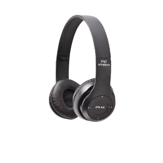 โปรโมชั่น : หูฟังบลูทูธ ไร้สาย ใส่เมมโมรี่ ฟังวิทยุF.M Bluetooth Headphone Stereo รุ่น P47
