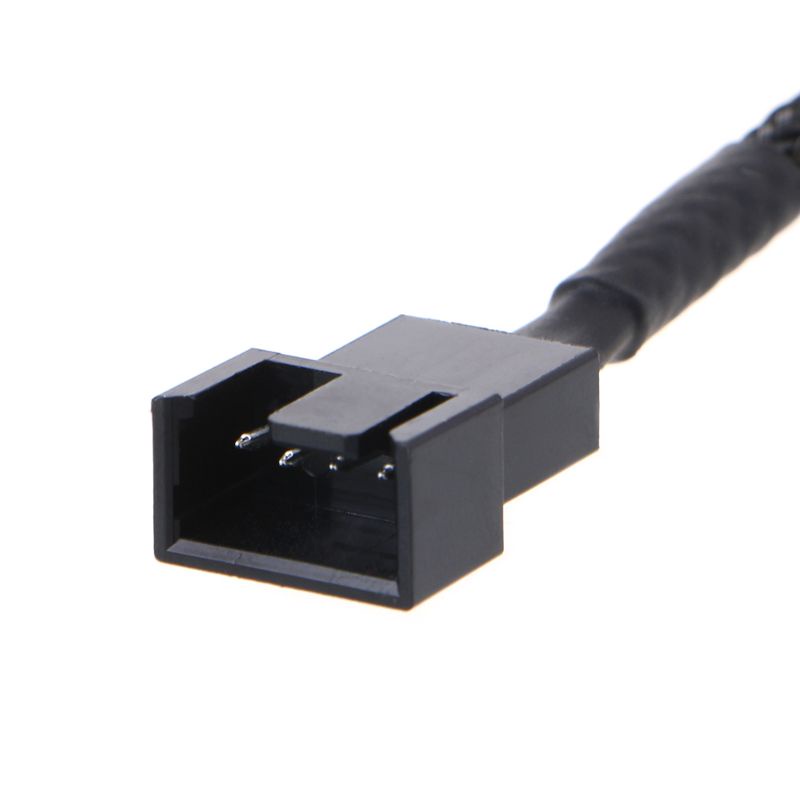 LIDU1 PWM 4pin Fan Sleeved Extension Splitter Hub Cables Motherboard CPU 4 pin to 2 4 #8