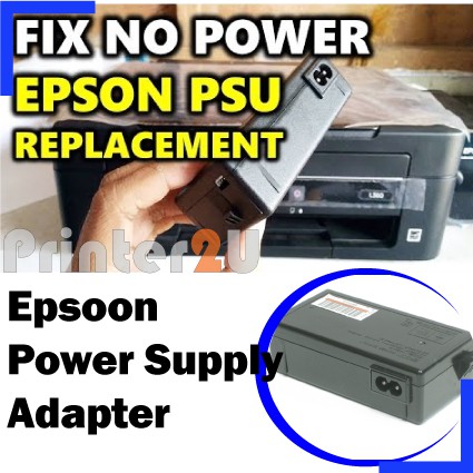 เปิดกล่อง Epsoon เครื่องพิมพ์อะแดปเตอร์จ่ายไฟ ME101 ME301 L110 L120 L210 L220 L300 L310 L350 L360 L3
