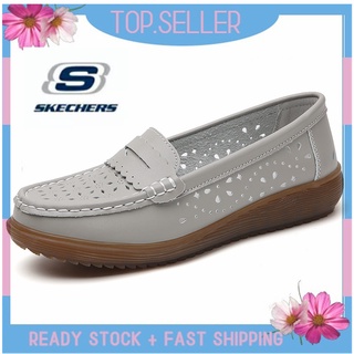 [พร้อมส่ง] *Skechers__go Walk Arch Fit รองเท้าแตะโลฟเฟอร์ ส้นแบน แบบสวม สําหรับผู้หญิง ผู้ชาย