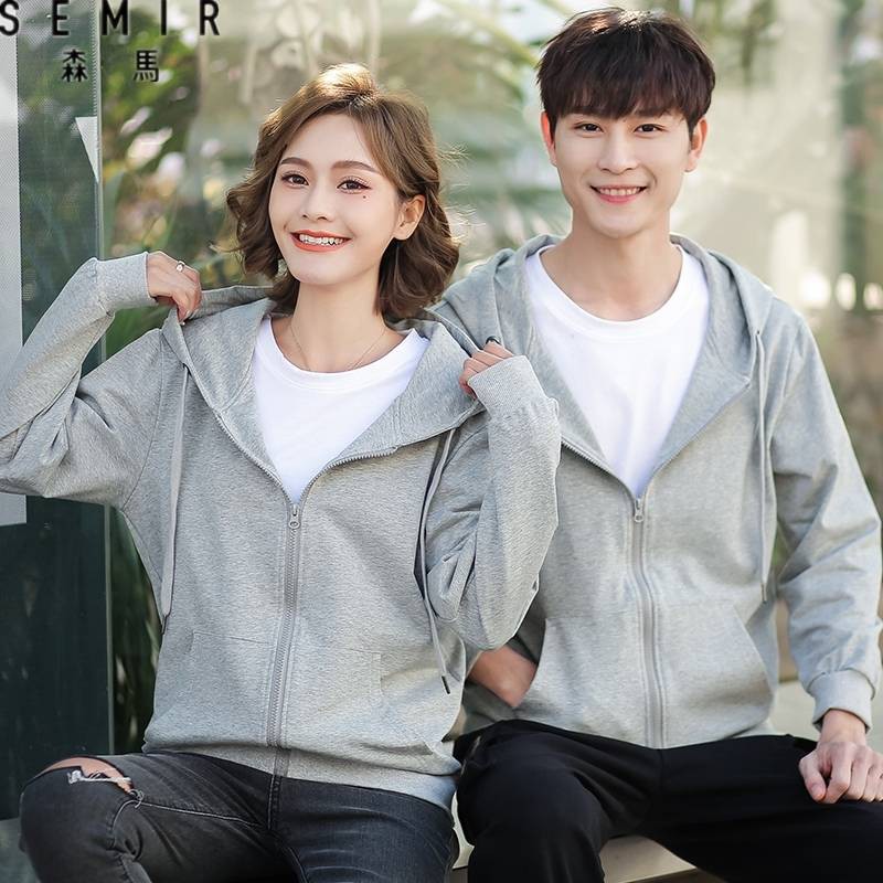 ใหม่เสื้อกันหนาวผู้ชายและผู้หญิงคู่หลวมเกาหลีกีฬาคาร์ดิแกนยืนปกเสื้อแจ็คเก็ตลำลอง