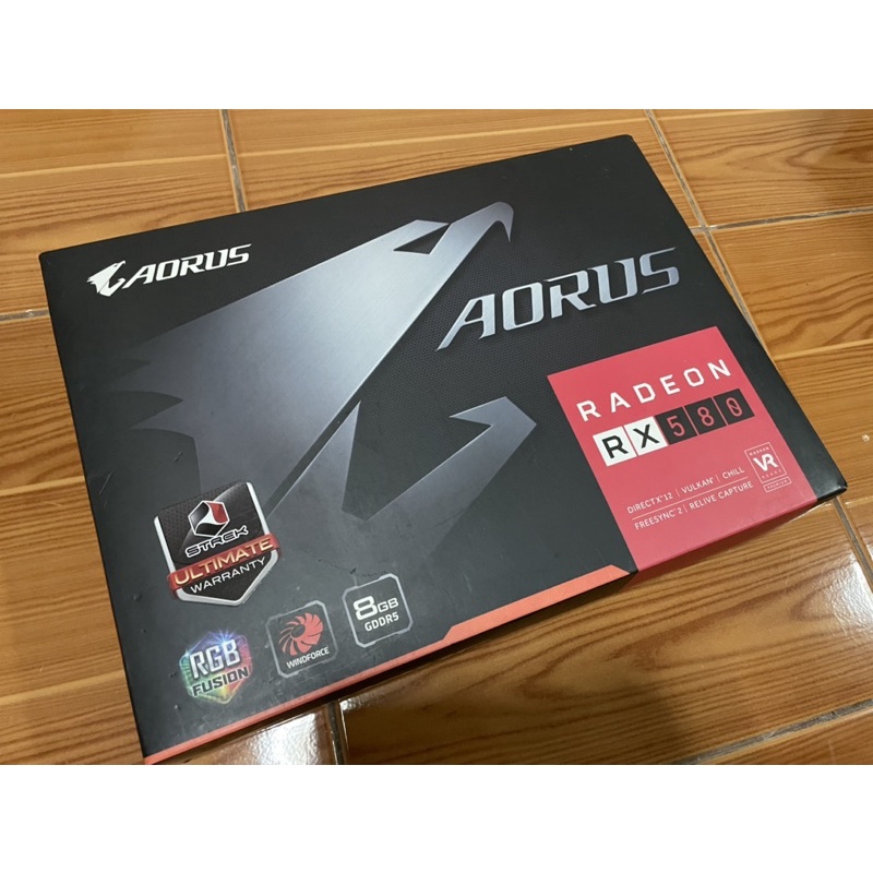 (มือสอง) การ์ดจอ AMD RX580 8GB Gigabyte Aorus