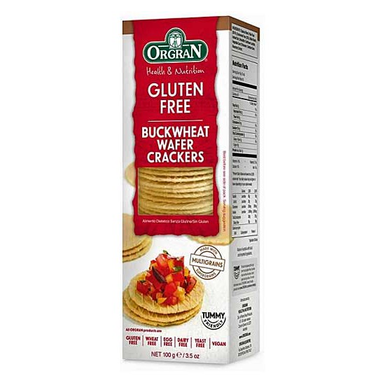 Orgran Buckwheat Wafer Crackers 100g ออร์แกรนบัควีท เวเฟอร์แครกเกอร์