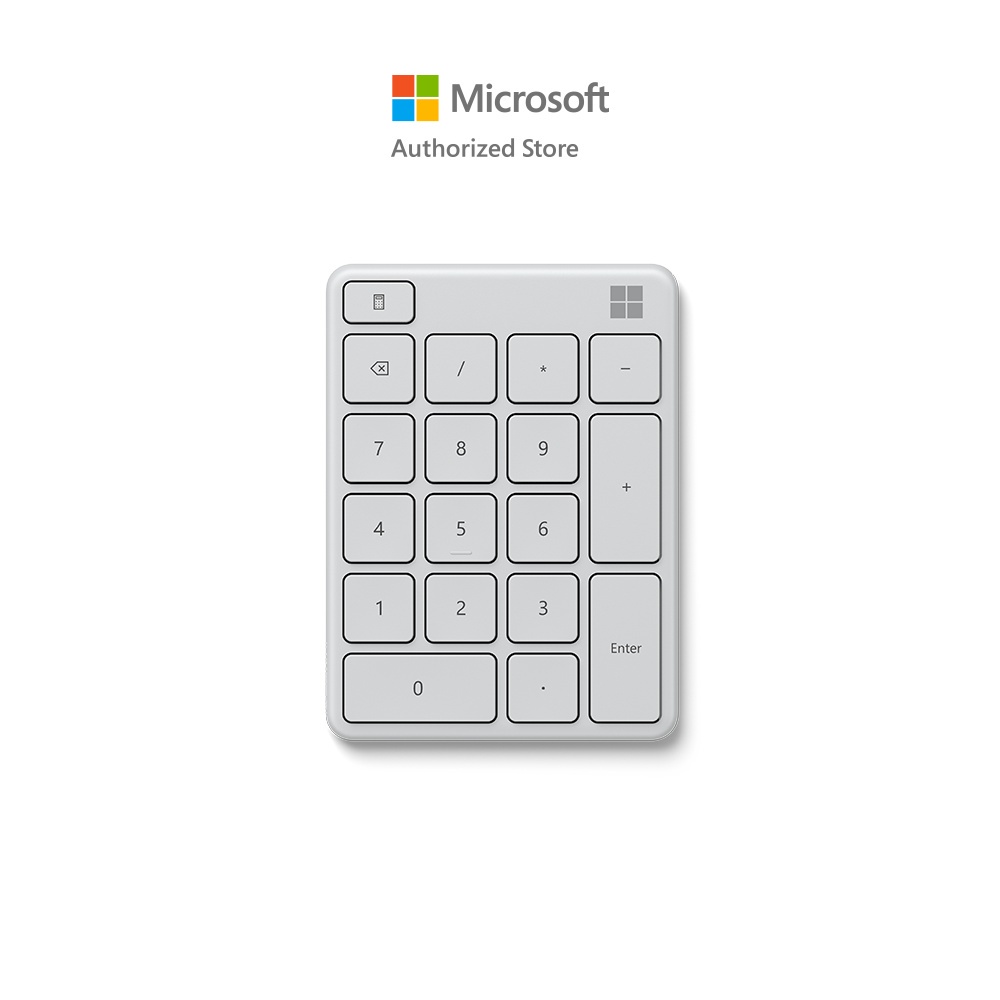 (MCS-23O-00021) Microsoft NUMBER PAD Bluetooth Glacier MCS-23O-00021 Number Pad Bluetooth แป้นตัวเลข