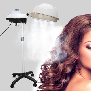 คลังสินค้าใส Floor Stand Salon Hair Steamer Dyeing Perming Oil Treatment Machine Hairdressing Tool