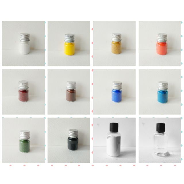 ชุดทำสีน้ำราคาพิเศษ เม็ดสี 11 สี + กัมอารบิก +กลีเซอรีน