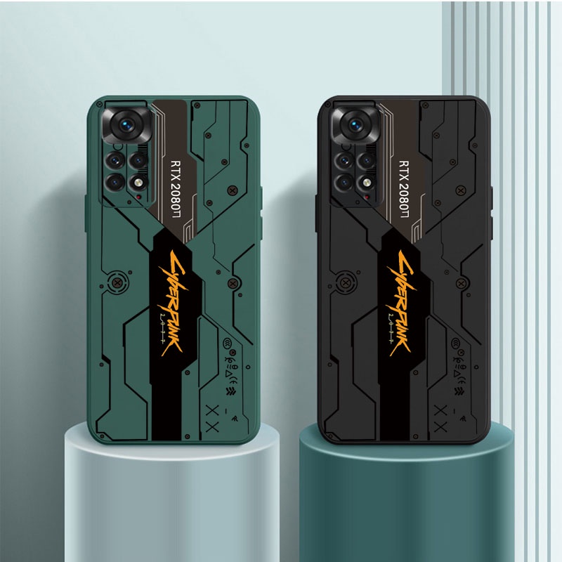 ปลอกซิลิโคนสําหรับ Redmi Note 11/4G 5G 11S Note 11 Pro + เคส Cyberpunk Soft ฝาหลัง