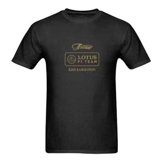 เสื้อยืดครอปเสื้อยืด ลายทีม Lotus F1 Kimi RaikkonenS-5XL