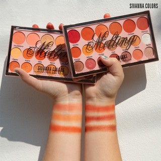 Sivanna Melting cheek and shadow palette HF3012 ซีเวนน่า อายแชโดว์และปัดแก้ม สีแมทท์และชิมเมอร์