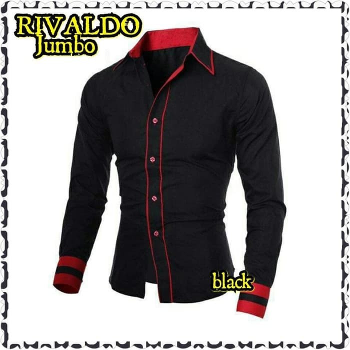 Kemeja Cool Casual Distro Men & 39;s เสื้อ Kemejacook Men & 39;s เสื้อรายการ Rivaldo เสื้อจัมโบ้ - 8