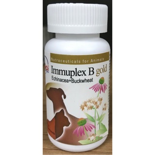 วิตามินกระตุ้นภูมิคุ้มกันสุนัขและแมว Immuplex b gold 120 เม็ด(exp: 02/2025)