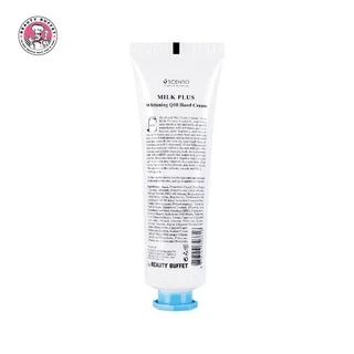 BEAUTY BUFFET SCENTIO MILK PLUS WHITENING Q10 HAND CREAM เซนทิโอ มิลค์พลัส ไวท์เทนนิ่ง คิวเทน แฮนด์ ครีม (30 ml)