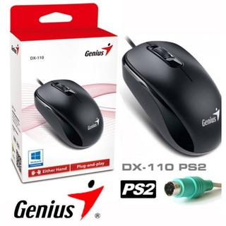 Genius DX-110 PS2 OPTICAL MOUSE   เมาส์รุ่นนี้ใช้งานง่ายและกับมือทั้งสองข้าง​ DX-110 (PS/2)​