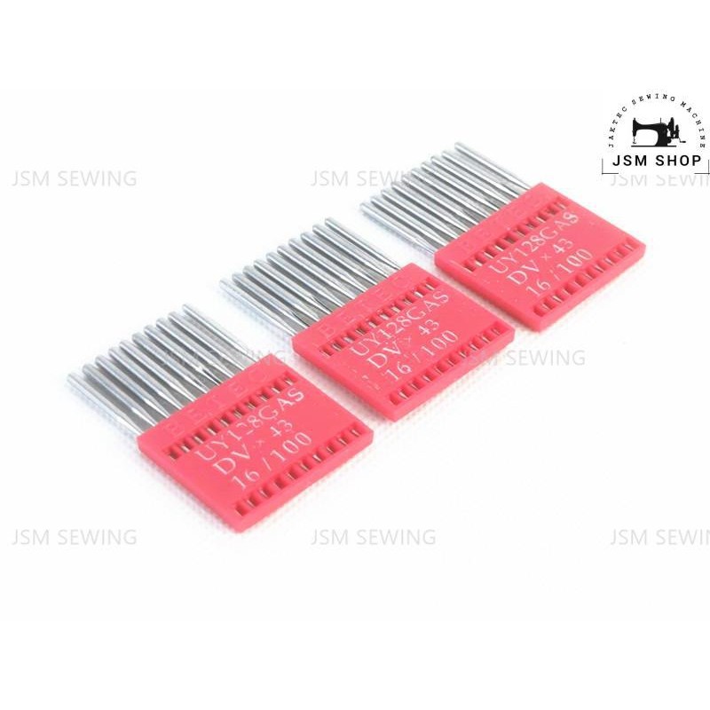 เข็มUY*128 ยี่ห้อ:DOTECนก เข็มจักรอุตสาหกรรม สำหรับจักรลา จักรลากระบอก *ราคาต่อ1แผง* - รูปที่ 2