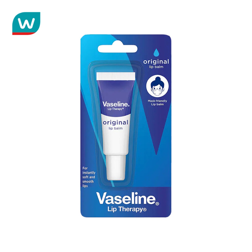 Vaseline วาสลีน ลิป เทอราพี ออริจินอล ลิปบาล์ม 10 กรัม