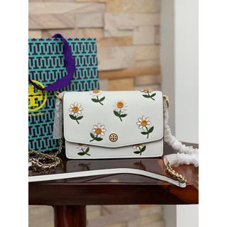 กระเป๋าสะพาย Tory Burch Mini Robinson Daisy Leather Shoulder Bag