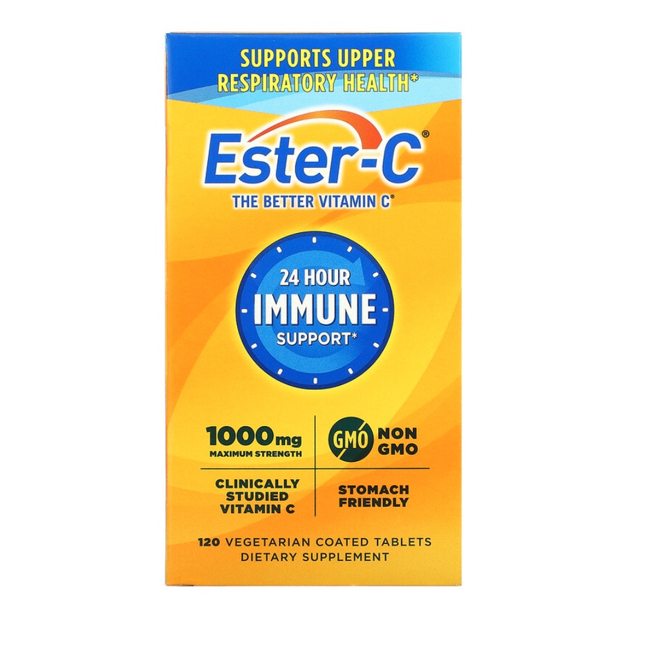Nature's Bounty, Ester-C, Immune Support, 1000 mg, 120 Coated Tablets นำเข้า usa