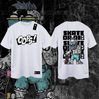 Wf เสื้อยืดคอกลม แขนสั้น พิมพ์ลาย SKATE OR DIE สําหรับผู้ชาย และผู้หญิง