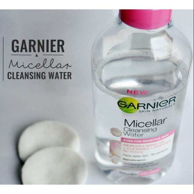 (ส่งต่อ ของแท้ 100%) Ganier Micellar Cleansing Water (Pink) 400ml