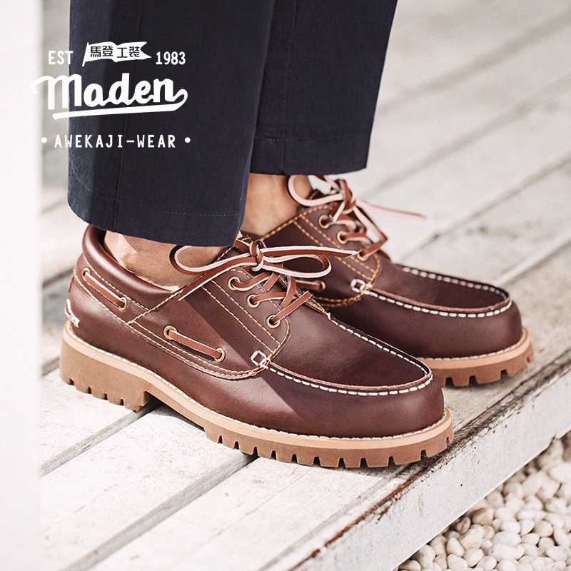Retro เครื่องมือสไตล์ชายหนุ่มผู้ใหญ่พ่อฤดูร้อนใหม่ 1935S sailing รองเท้า low-top สไตล์อังกฤษธุรกิจเครื่องมือรองเท้าแนวโน้ม all-match casual สัมภาษณ์รองเท้าหนัง