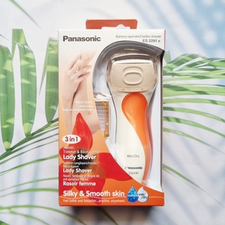 (Panasonic®) Battery Operated Ladies Shaver Wet/Dry ES2291D พานาโซนิค เครื่องโกนขน สำหรับผู้หญิง ใช้ได้ทั้งเปียกและแห้ง