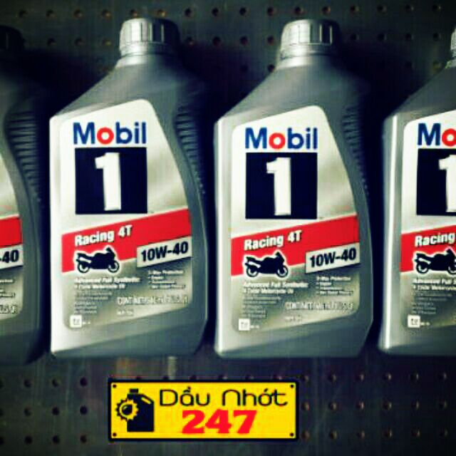 Mobil 1 Racing 4T 10w40 น้ํามันหล่อลื่น