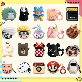 เคสแอร์พอด เคสหูฟังไร้สายเคสหูฟังi12 ใช้สำหรับ for AirPods ใสๆ น่ารัก มีหลายลายให้เลือก# A-026