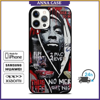 เคสโทรศัพท์มือถือ ลายแร็ปเปอร์ Tupac 2pac 2 สําหรับ iPhone 12 Pro Max 11 ProMax Xs Max Samsung Galaxy Note10+ S21Ultra