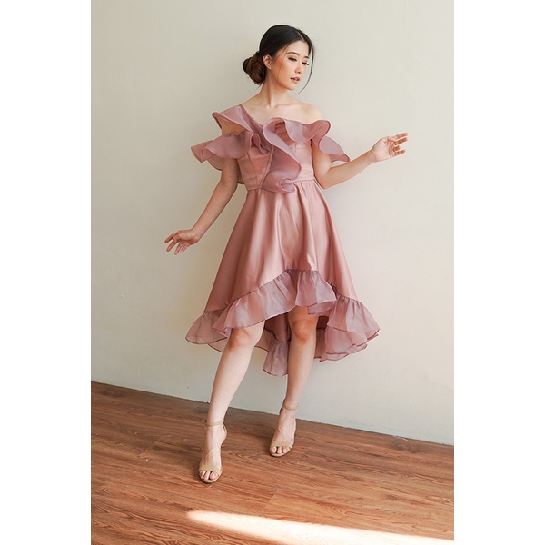 MOISELLE - PARTY DRESS / CUSTOM DRESS PESTA / BAJU PESTA / MAUVE PURPLE DRESS / MAUVE DRESS/ BAJU PE