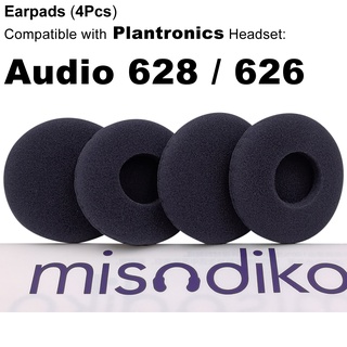 Misodiko แผ่นโฟมครอบหูฟัง แบบเปลี่ยน สําหรับ Plantronics Audio 628 626