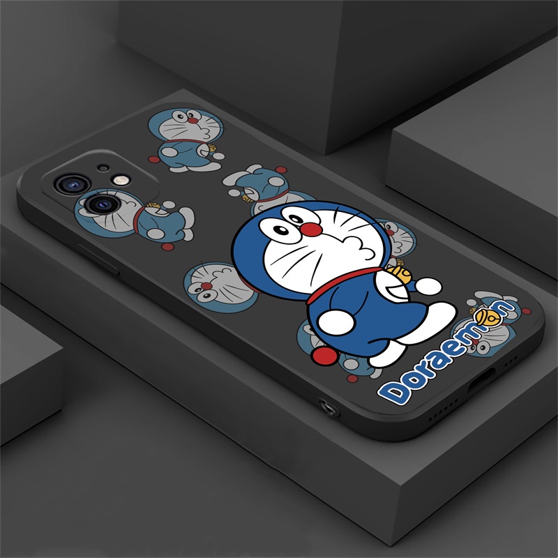 เคสโทรศัพท์มือถือ ซิลิโคนนิ่ม ลายการ์ตูนโดราเอโมโน Jingle Cat น่ารัก สําหรับ IPhone 15 Pro Max 13 Pro Max 11 12 Xr XS 6 6S 7 8 Plus HOSTR