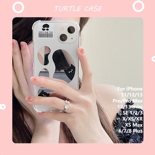 [พร้อมส่ง] เคสโทรศัพท์มือถือแบบกระจก ลายแมวโพรบ สําหรับ iPhone 14 13 12 11 PROMAX XS XR XSMAX SE2020 6 7 8PLUS MINI