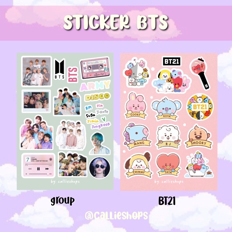 สติ๊กเกอร์ BTS BT21*