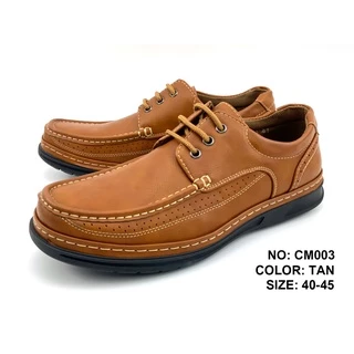 GS003 รองเท้าลำลองผู้ชาย ดีไซน์ผูกเชือก เย็บพื้นรองเท้า พร้อมส่ง