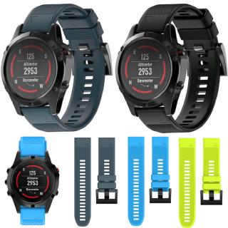 สายนาฬิกาข้อมือซิลิโคน 22 มม. 26 มม. สำหรับ Garmin Fenix 5 X Plus 3 3hr